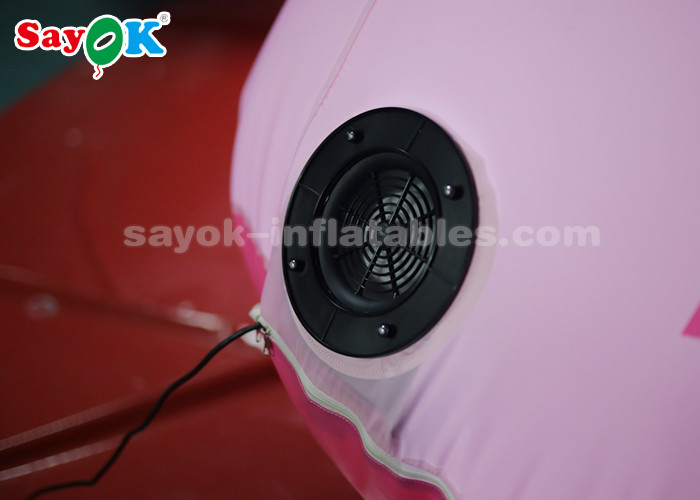 4m Pink Inflatable Dinosaur For Festive Decoration Damp Proof High Air Tightness