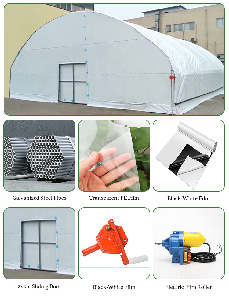 LED Light Secure Greehouse With Automatic Ventilation System And Shading System