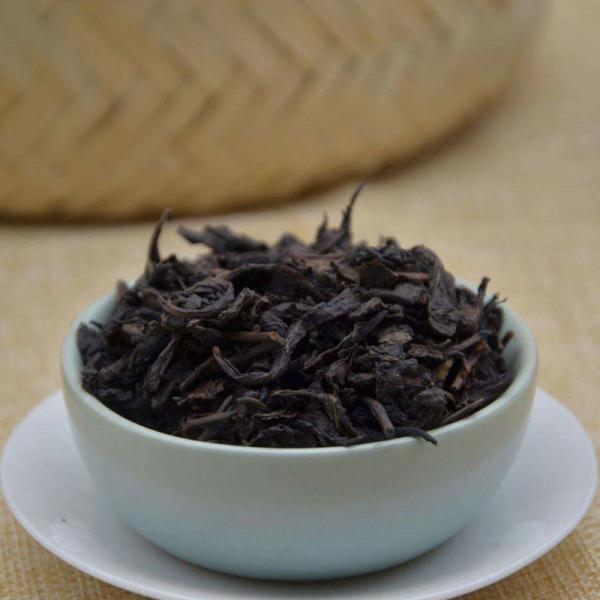 First Grade Pure Health Slimming Tea , Anhua Big Leaf Tea Bright Red And Orange