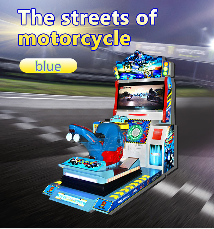 Full Motion Street Motorcycle Arcade Car Racing Game Machine Coin Operated