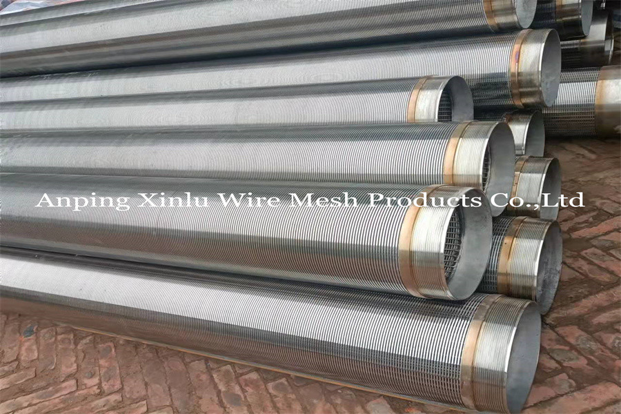 Johnson Type SS316L Od168mm Wedge Wire Screens With Threaded Ends for Water Treatment
