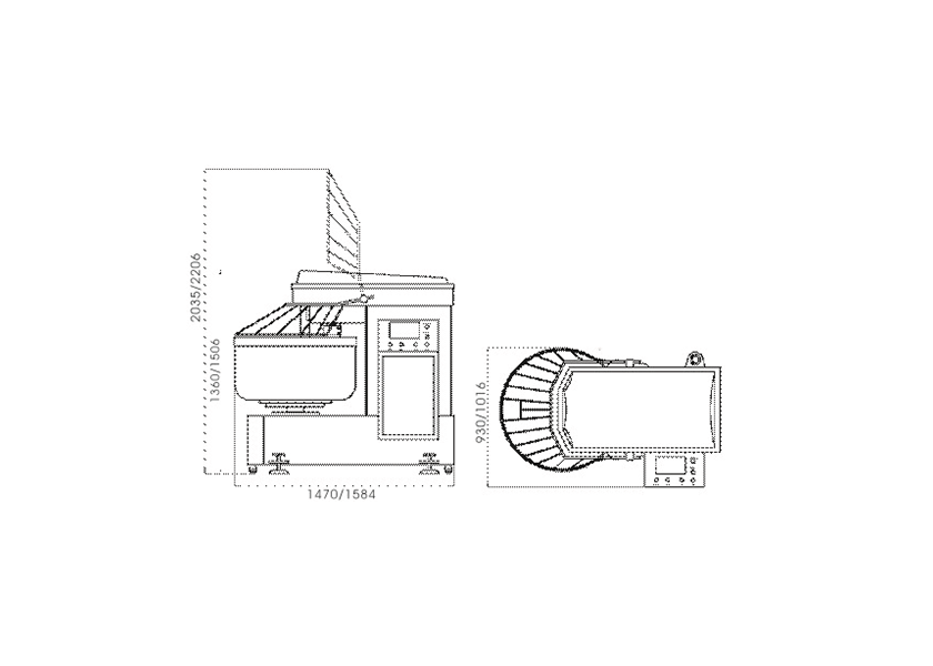 VFM-75S Automatic dough mixer or flour mixer machine for cake