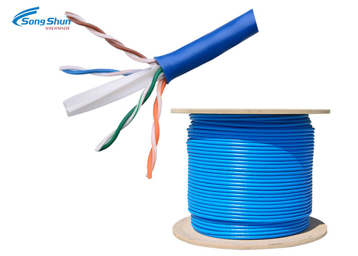 Flexibile RJ45 Cat5e Patch Cable Custom Length Phosphor Bronze IDC Blades