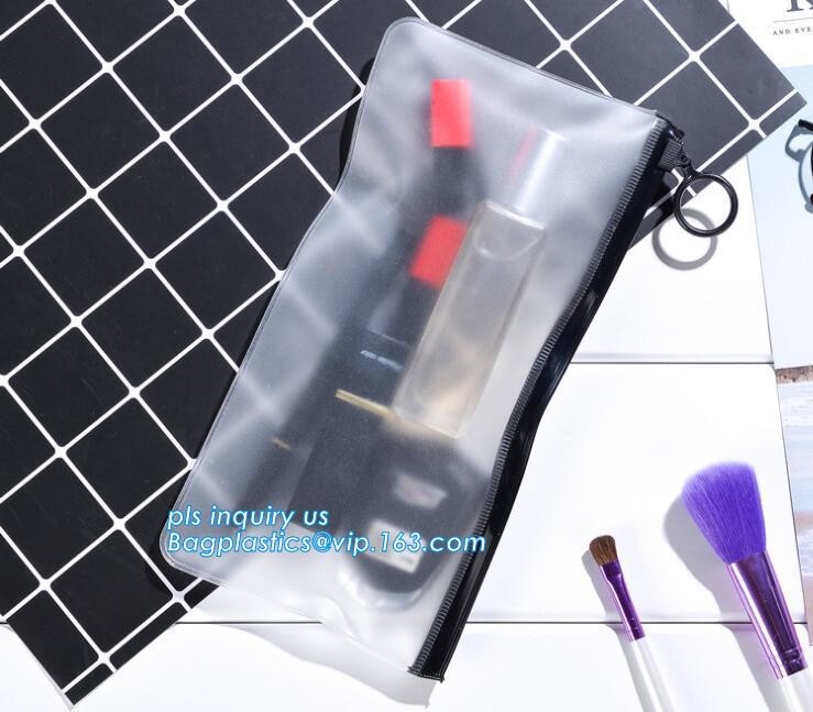 pvc slider bag vinyl k bag, vinyl slider k waterproof beach bags with zipper, zipper bag vinyl toiletry zipp