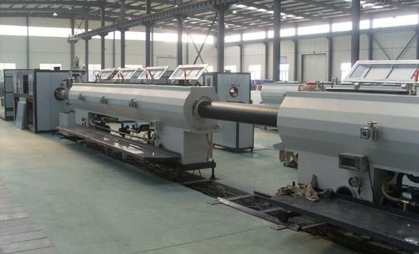 Plastic Pipe Making Machine , PE Cool and Hot Water Pipe Extrusion Machine