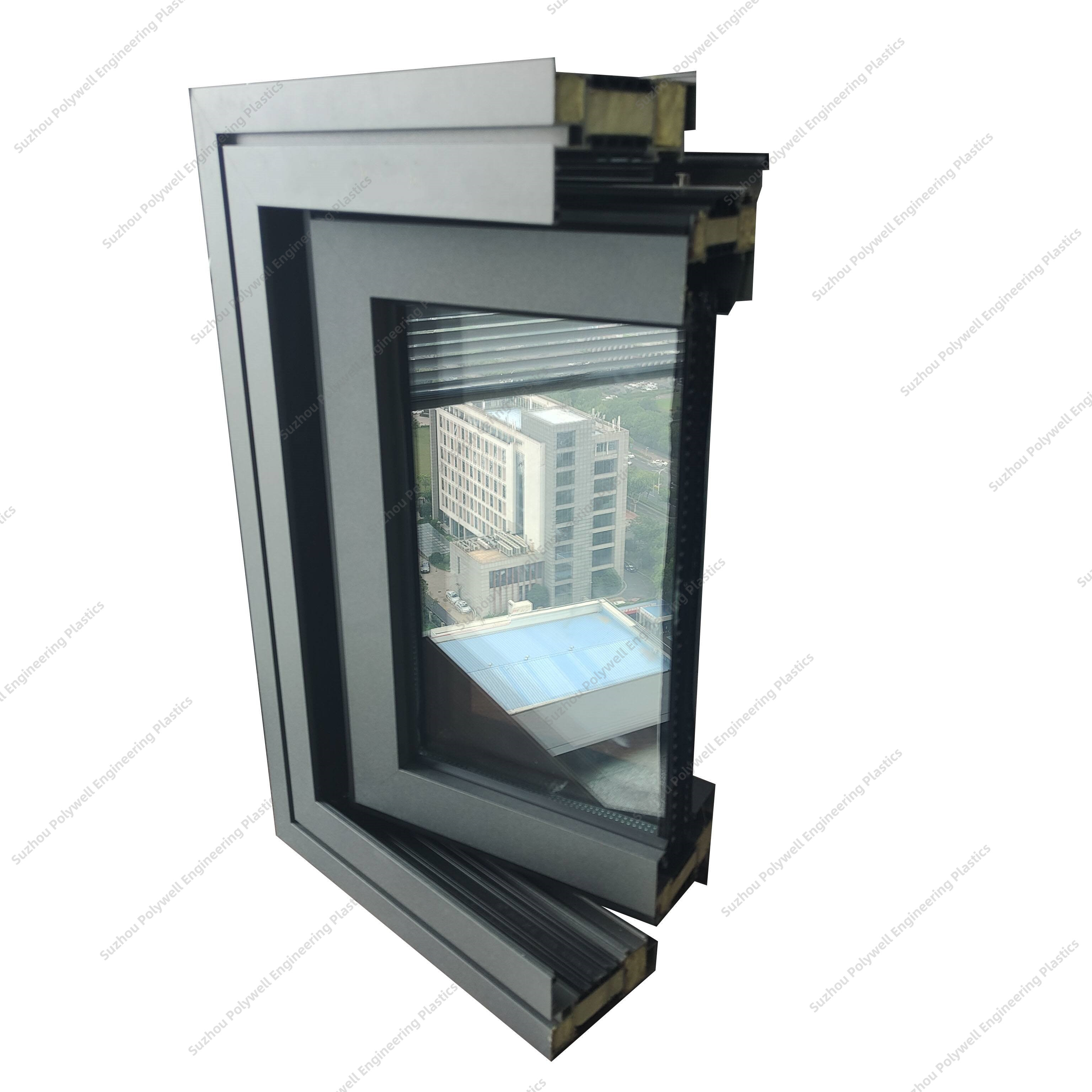 Anti-Typhoon High Strength Balcony Glass Sliding System Window with Ventilation and Drainage Channel System Window