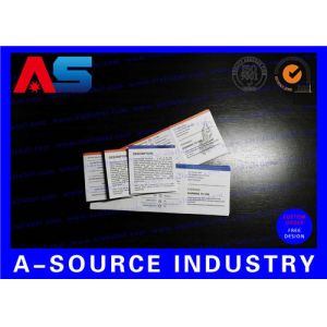 Folded Flyer Custom Leaflet Printing Medicine Box Instruction Eco - Friendly