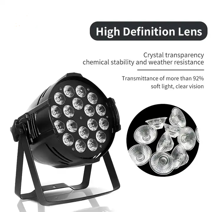 RGBW 4in1 Stage Light DMX512 Par LED Light 1810 For Wedding Stage Party Led Par