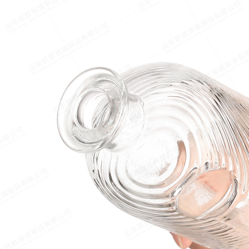 Glass Bottle For Vodka Whisky Champagne Custom Size with Rubber Stopper