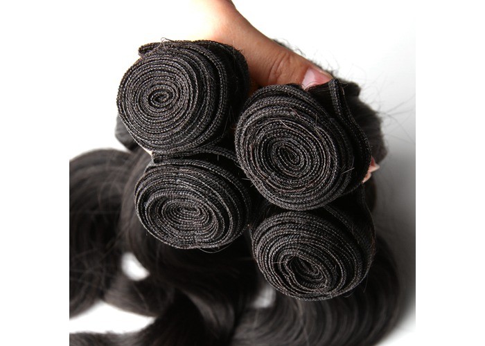 Silky Straight Long Indian Remy Hair Extensions Sleek With Customized Color