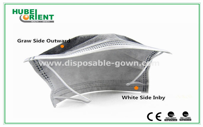 ISO Odorless Earloop Type Disposable Active Carbon Face Mask