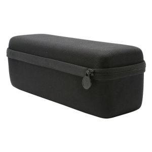 Shockproof Zipper Closure Black EVA Speaker Case