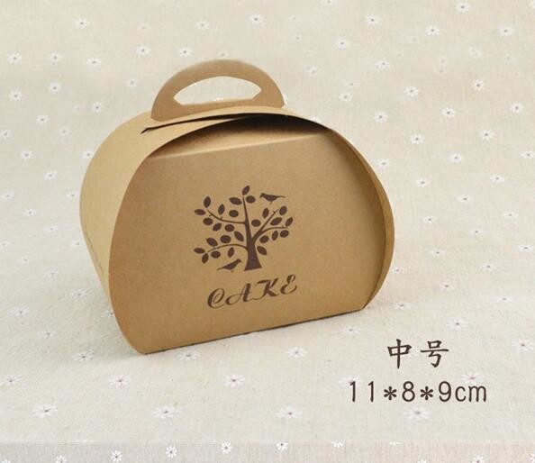 Wholesale custom Paper Cookies packing Cake Box with PVC window,Wholesale Plastic Square Birthday Wedding Packaging Clea