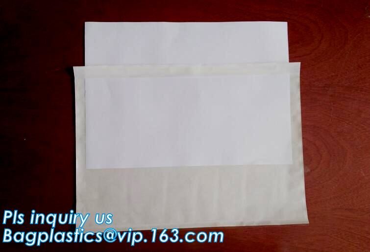 PP film 178*140mm invoice enclosed packing list envelopes, DHL Shipping pockets for waybill, A4 size plastic packing lis