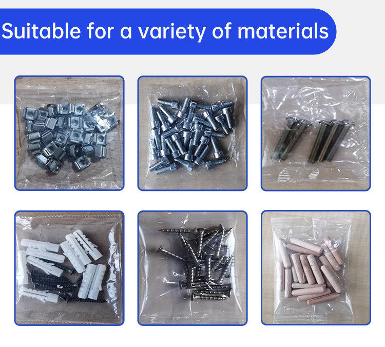 High Grade Automatic Hardware Fittings Screw Sorting Counting Small Bag Pouch Furniture Accessories Packing Machine