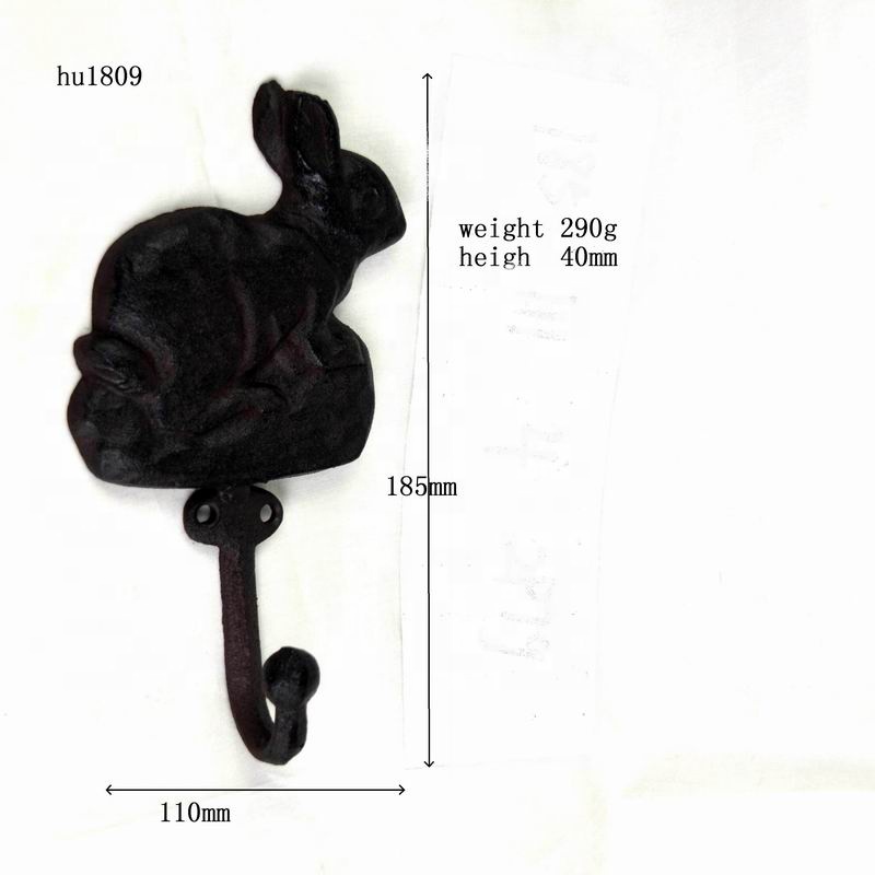 Antique Cute Rabbit Cast Iron Hat Hooks Cast Iron Crafts