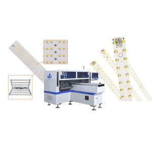 Double Arm PCB Mounter Machine High Speed LED Tube Making Machine