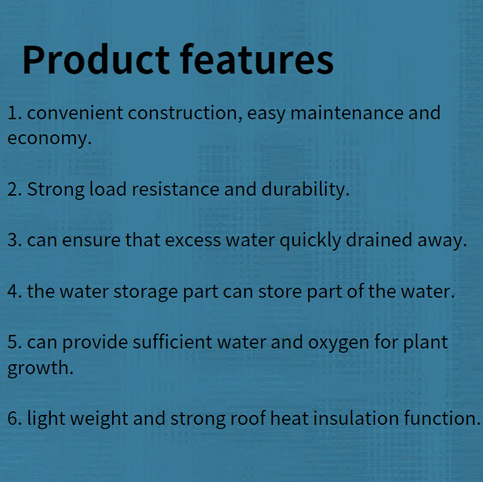 Modern Design Black Green HDPE Impounding Drainage Cell Mat Board for Drainage System