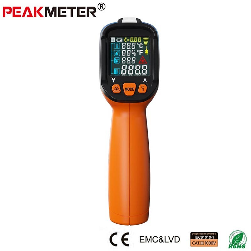 Digital Infrared Probe Thermometer , LCD Display Handheld Infrared Temp Gun
