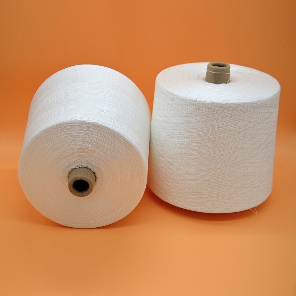 203 302 402 502 602 100% Polyester Yarn For Knitting Weaving