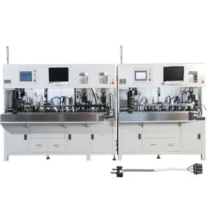 CX-3000A Power Cable Crimping Machine Type E Type F CEE7/7 Plug Making