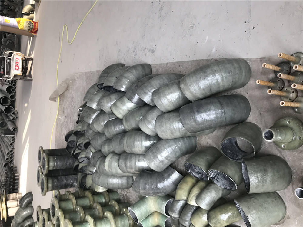 Three Way Flange FRP Elbow Pipe Fitting Four Ventilation Valve Connector