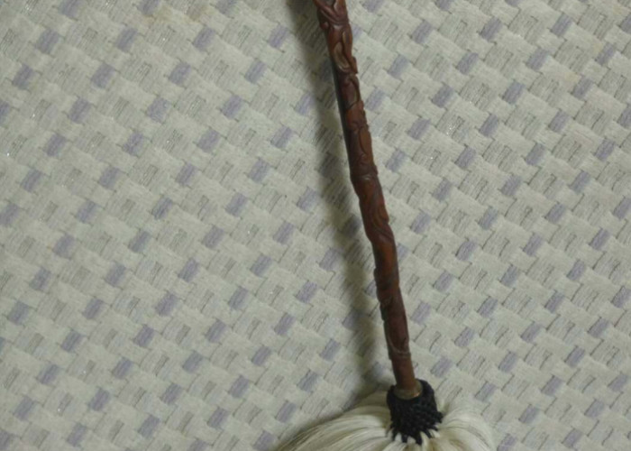 Handmake True Horse Tail Fly Whisk Strength And Elasticity 70 Cm 225g
