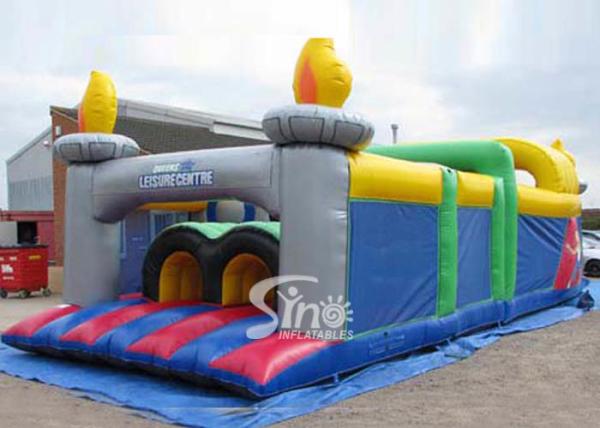 Outdoor Kids Commercial Inflatable Obstacle Course For Inflatable Playground