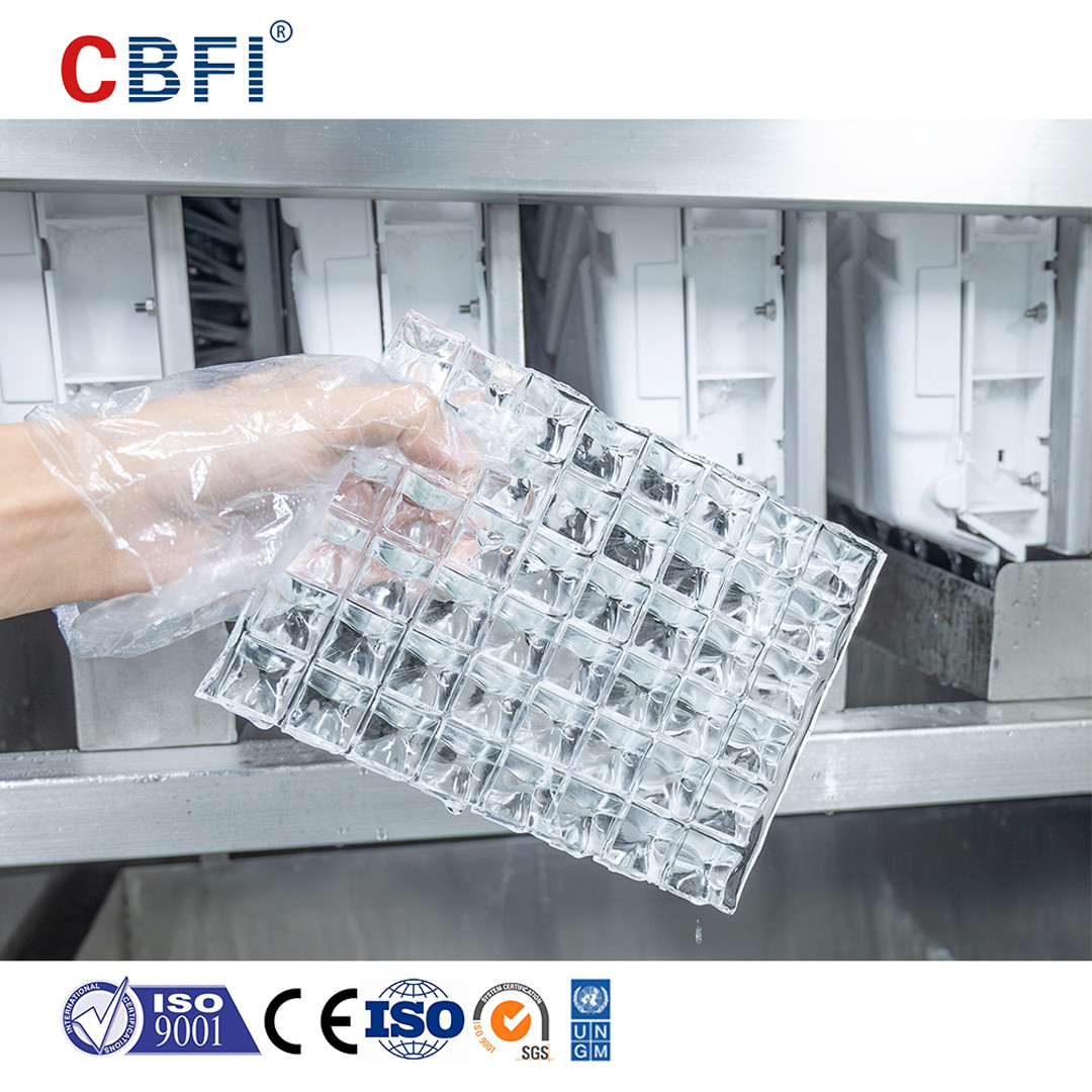Commercial Stainless Steel Square Ice Cube Machine With Low Noise Level - 1-20 Ton/24hrs