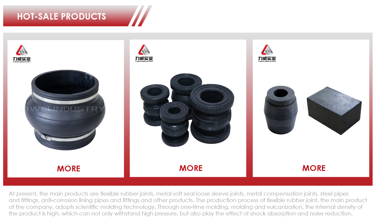 Customizable Length Clamp Type Rubber Joint For Heavy Duty Industrial Connections