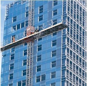 150m Height Single Aerial Lifting Mast Climbing Work Platform For Building