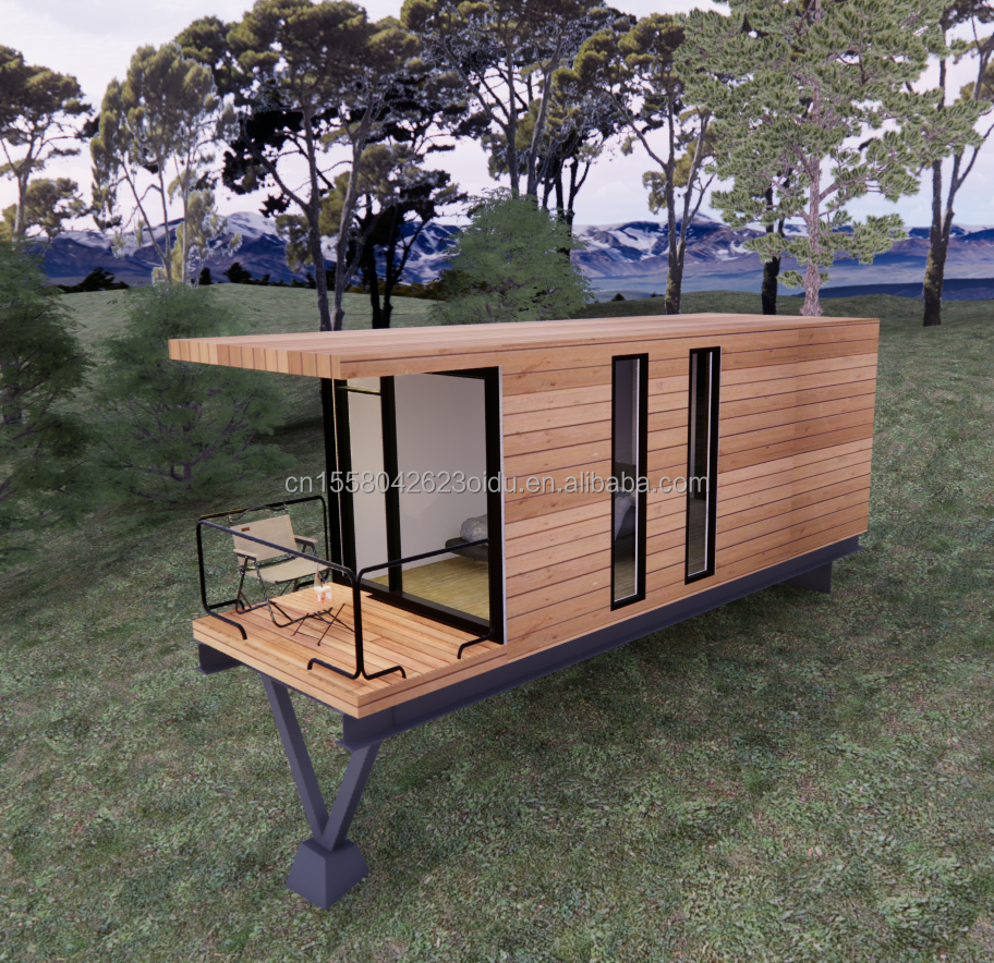 Aluminum Alloy Windows 20ft Prefab House Container House Hotel Leisure Container Holiday Home Luxury House Light Steel Villa