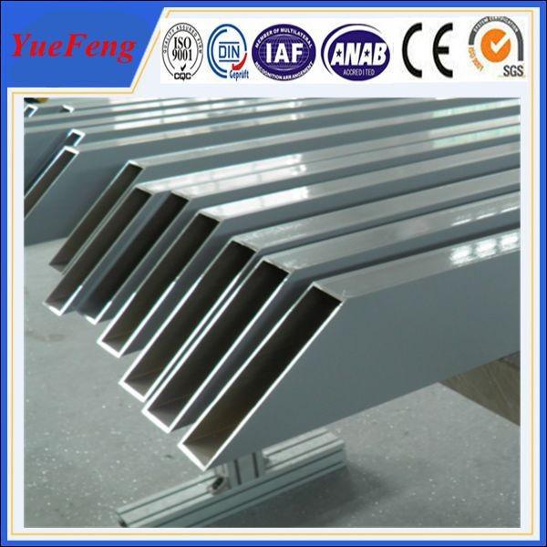 aluminum tube anodized colored/ Custom aluminum profile tube/ aluminum alloy