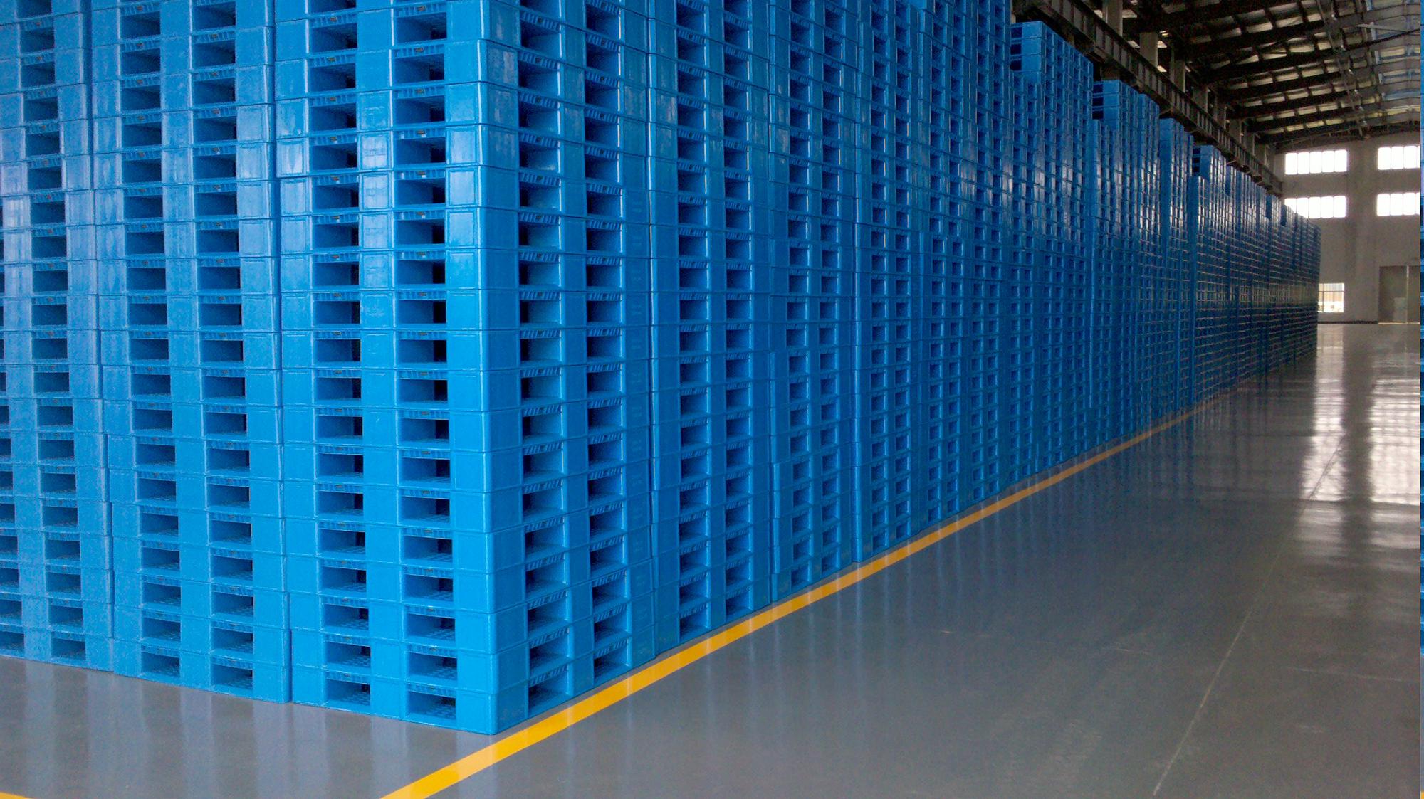 Rubber Pallet Iso Pvc Plastic Industry Pallet Blue or any Other Requested Color Promote List Nepal Size 1450 a 1200 a 150 Mm 1T