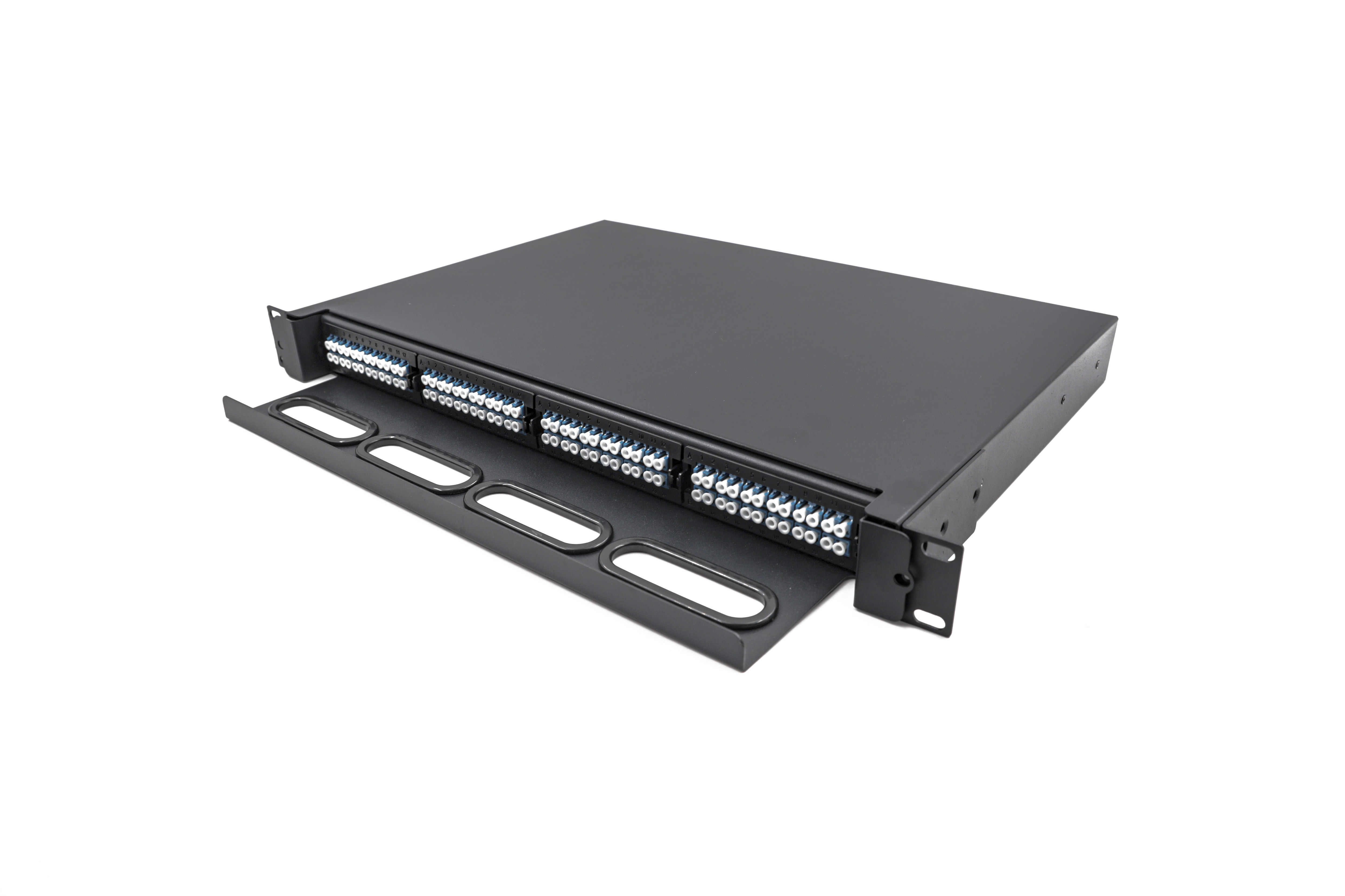 19" 1U 48Port 96 Cores LC Fiber Optic Patch Panel Cabinet For Data Center