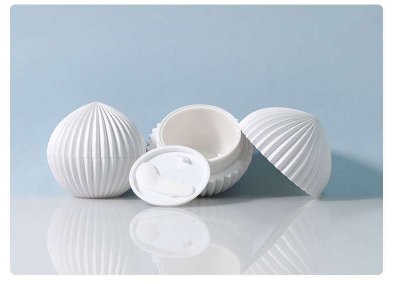 50g Skin Care Cream Jar Sphere Shape Cosmetic Plastic Jars Customized For Packaging