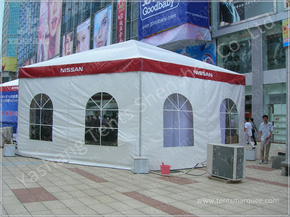 Training 3M Large Shade Gazebo Canopy Tents With Sidewalls / Transparent PVC Windows