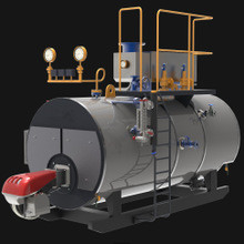 Heavy Industrial Natural Gas Boiler Large Output With Continuous Progress