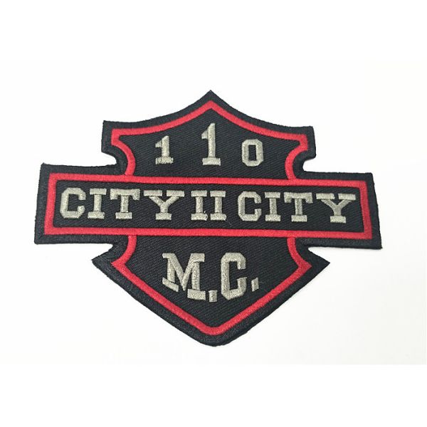 Quality Motorcycle Clothing Embroidery Patches Custom Embroidered Back Patches for sale