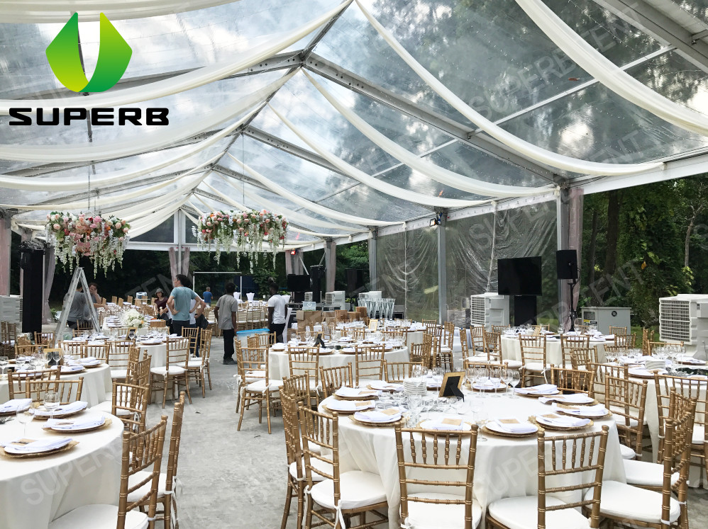 Clear Wedding 10m To 60m Aluminum Frame Tents Different Color For Choosing