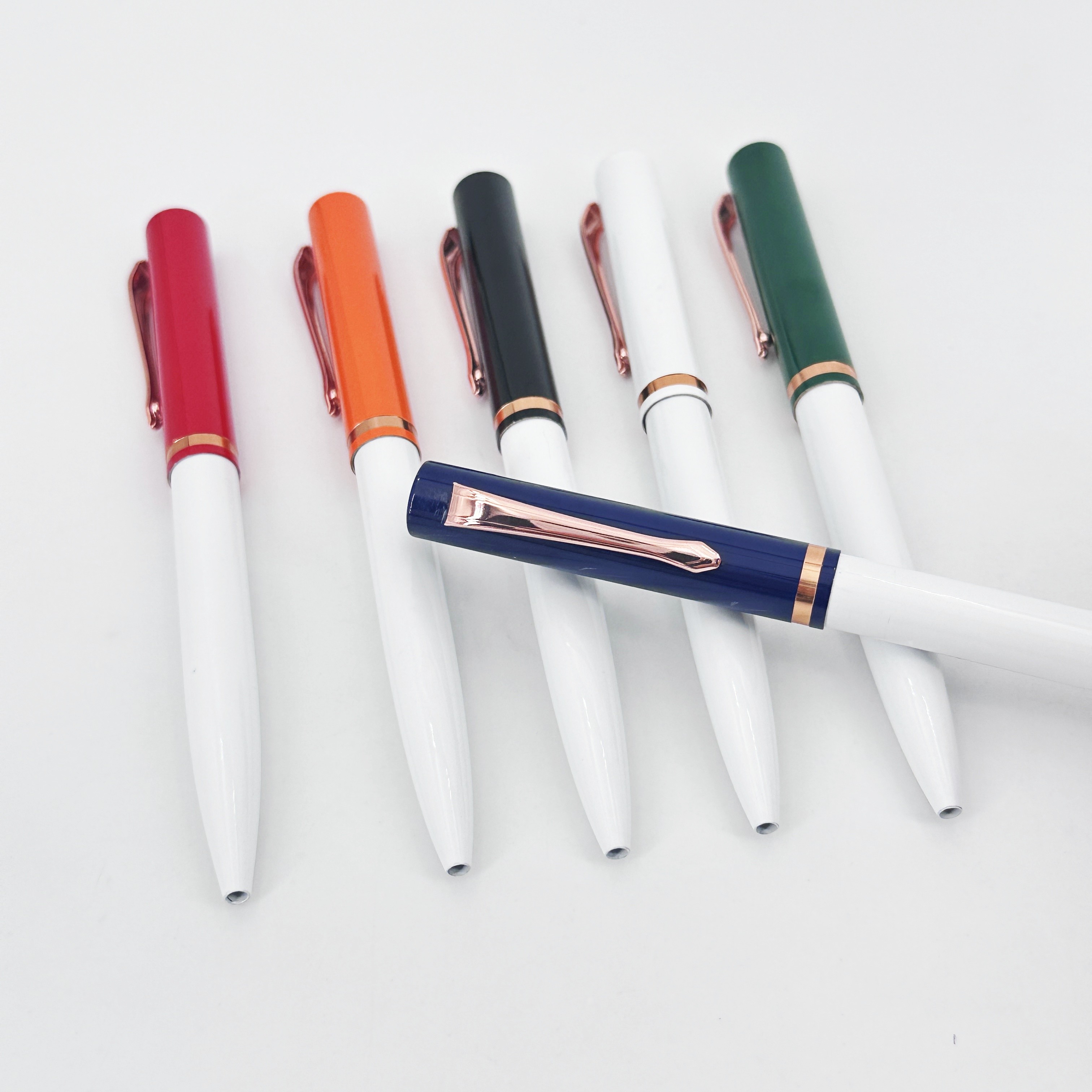 Business Style Aluminum Barrel Press Type Ballpoint Pen 1.0mm Classic Ball Pen