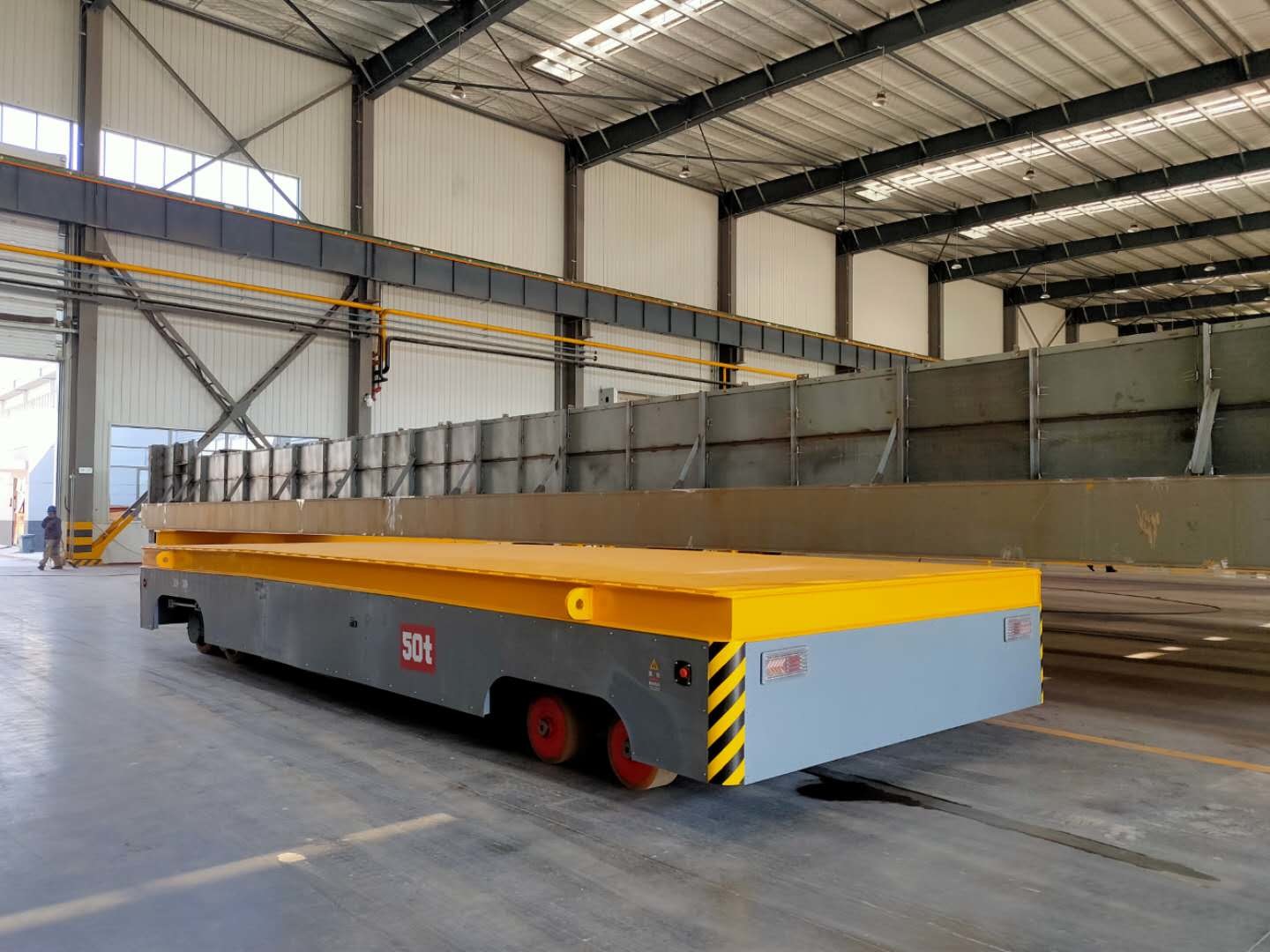 Steel Beam Material Transfer Cart 50 Tons Heavy Load Industry Metallurgy