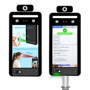Distance 0.5m Face Recognition Temperature Scanner Access Control