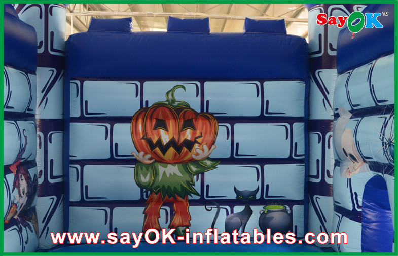 Durable PVC Inflatable Bounce Castle House Funny Halloween Pumpkin For Kids Bounce House Rentals