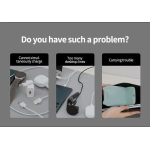 Fast 4 In 1 Foldable Variable Night Light Lamp Wireless Charger Station CUSTOM