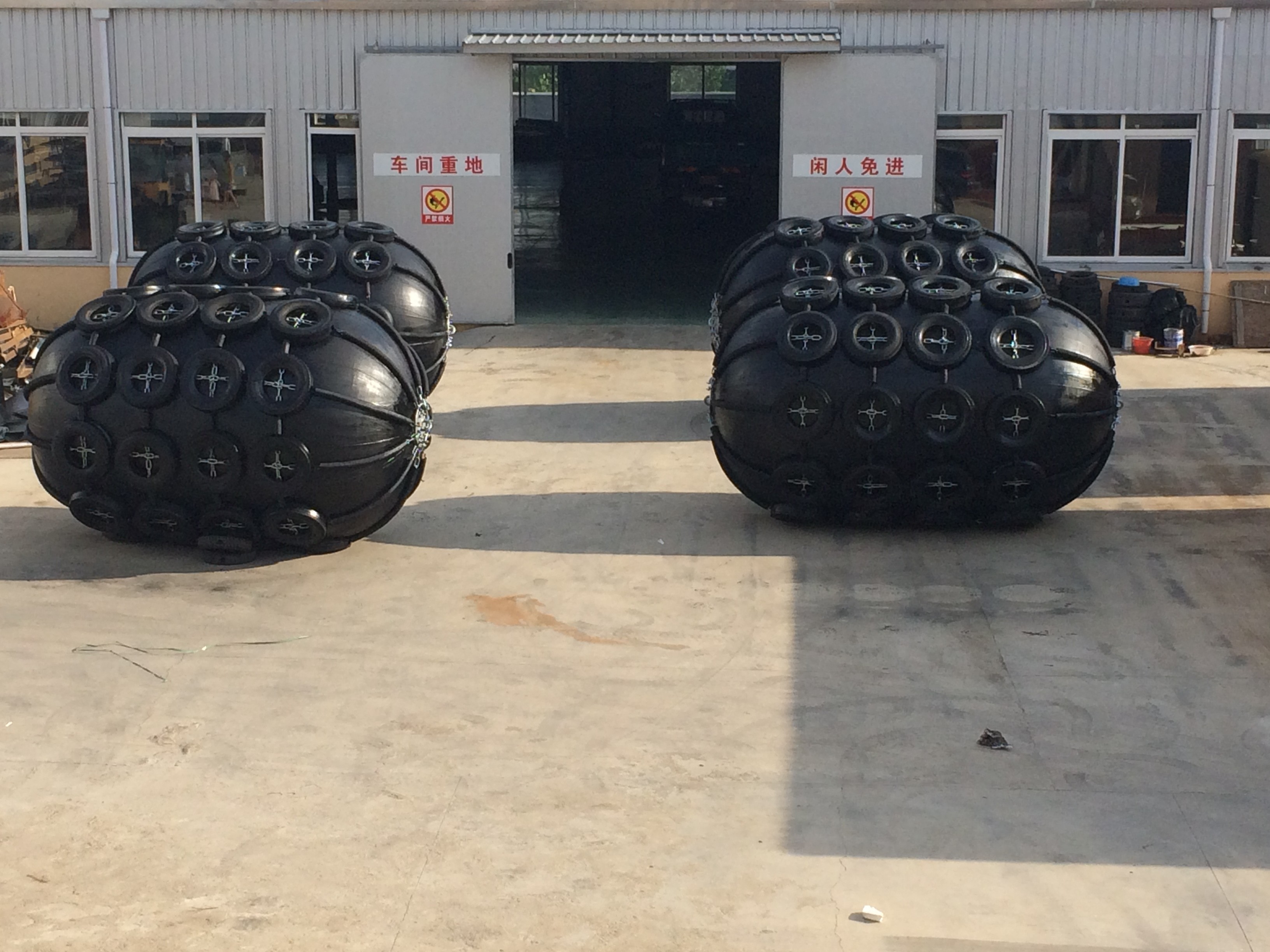 D3000 X L5000 Marine Pneumatic Rubber Fenders Winding Scratch Resistance