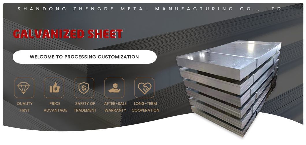 Z275 Galvanized Steel Sheet Manufacturer Price 1000mm 1200mm 1250mm Width Galvanized Sheet