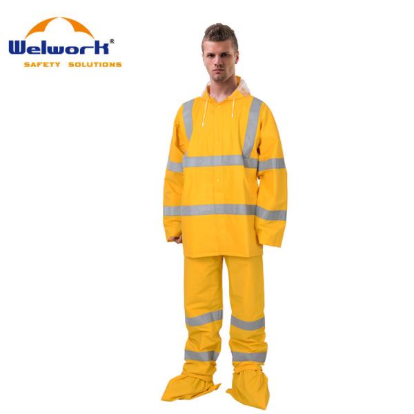 Upgrade Your Fishing Gear with R102 PVC/Polyester/PVC Hooded Rain Suit All
