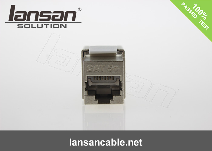 Full Shield FTP RJ45 8p8c 180 Degree Toolles Cat7 Keystone Jack