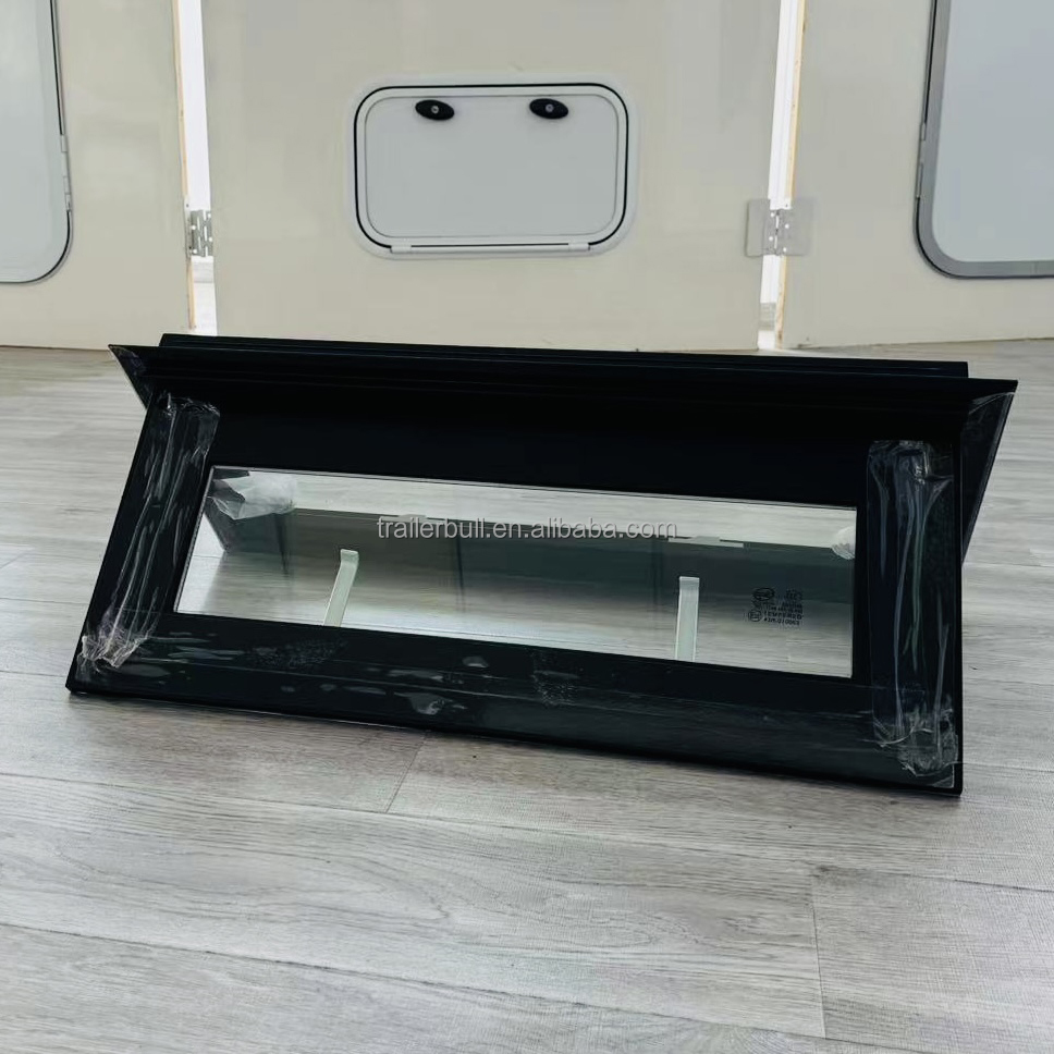 Max. Open at 65 Degrees Customizable Tempered Glass Expedition Windows for RV Trailers